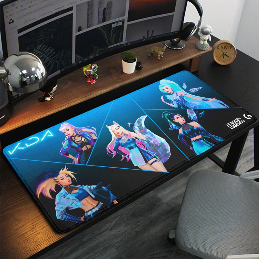 Беспроводной компьютерный магический коврик для мыши, игровые аксессуары для ПК, Настольный коврик для клавиатуры Kda для геймеров, настольные коврики, Настольный коврик, коврик для мыши