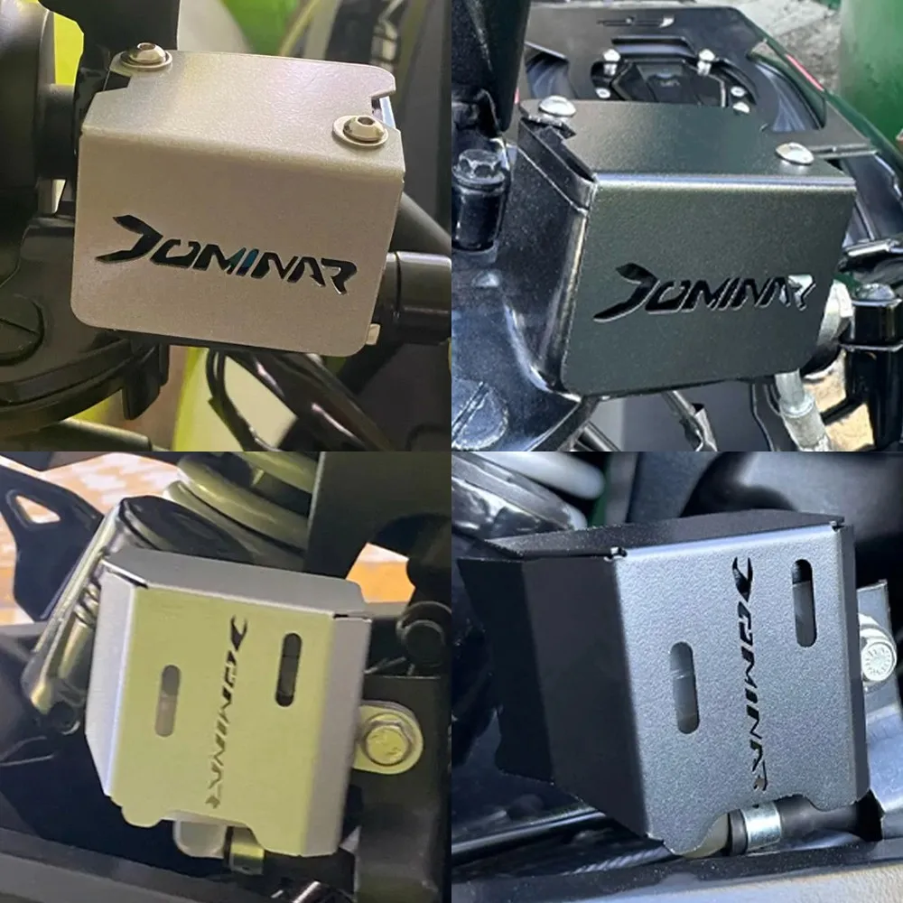 

2025 Motorcycle Dominar 400 250 Front Rear Brake Fluid Reservoir Protector Cover Guard Cap For BAJAJ Dominar 250 400 Accessories