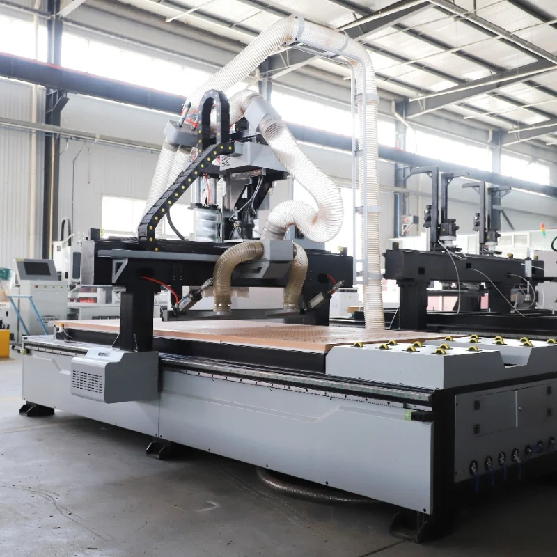 Automatic Multi-functional Woodworking Four-step CNC Router Machine Four-process Wood Engraving for Wooden Furniture Cabinets