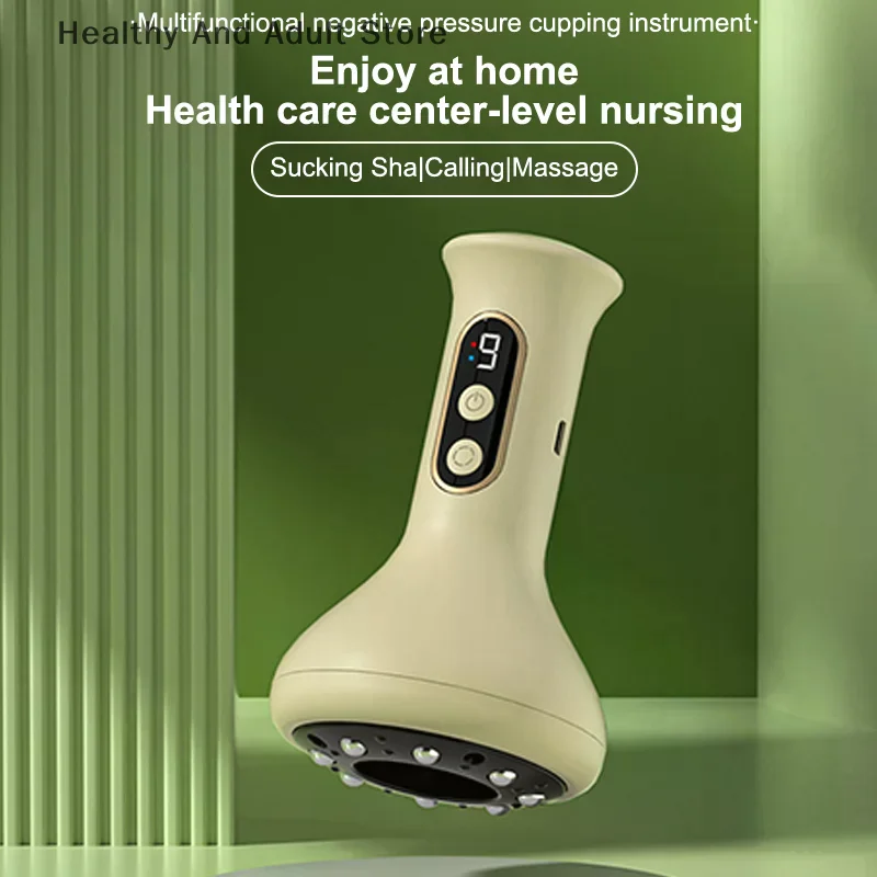 

USB перезаряжаемый массажер для брюшного пресса для горячего компресса и регулируемых банок Гуаша, интенсивность рук и ног, ручной массаж