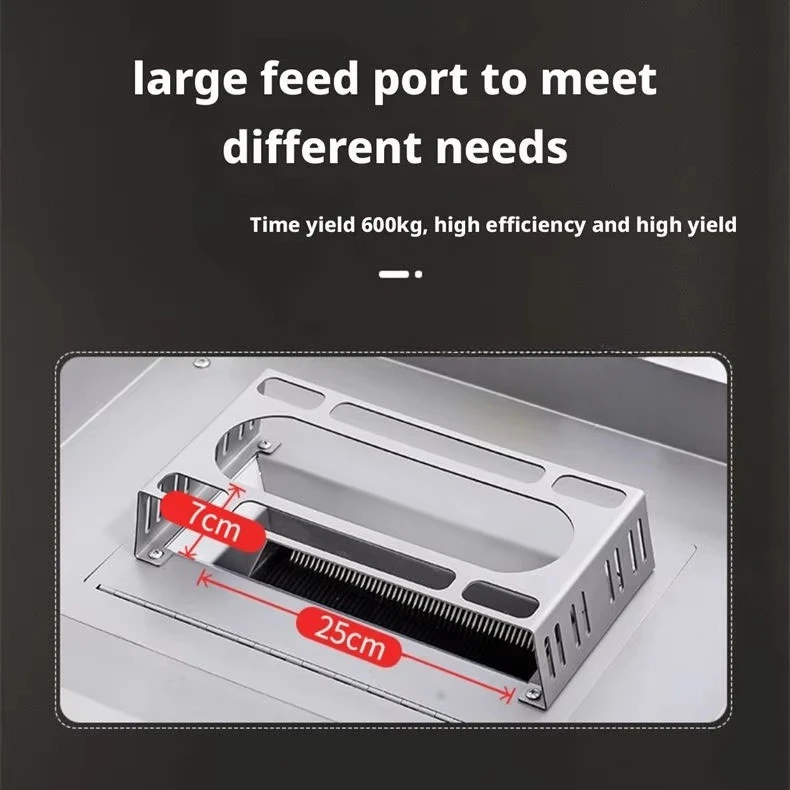 New Large Meat Cutter Multi-Functional Fully Automatic Fresh Meat Processing Machine Stainless Steel Blade 600kg/h Capacity