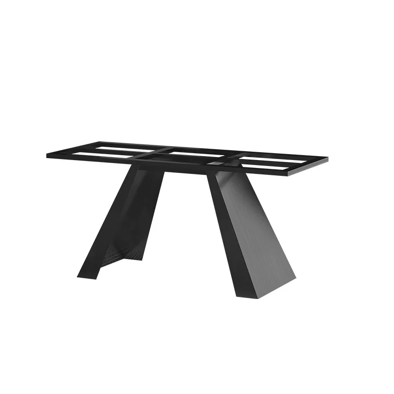 

Simple wrought iron metal table frame, stainless steel table leg bracket, rock slab coffee table base,