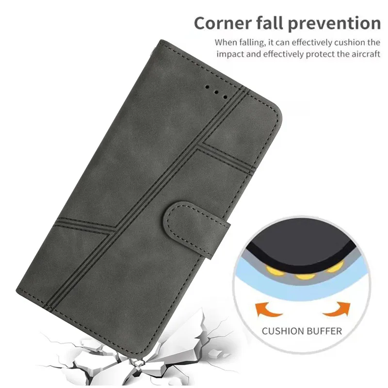 For Oppo A74 5G Wallet Case on For Oppo A 74 5G A77 5G A57 5G A57 4G Oppo A94 5G Capa Leather Fashion Magnetic Phone Book Cover