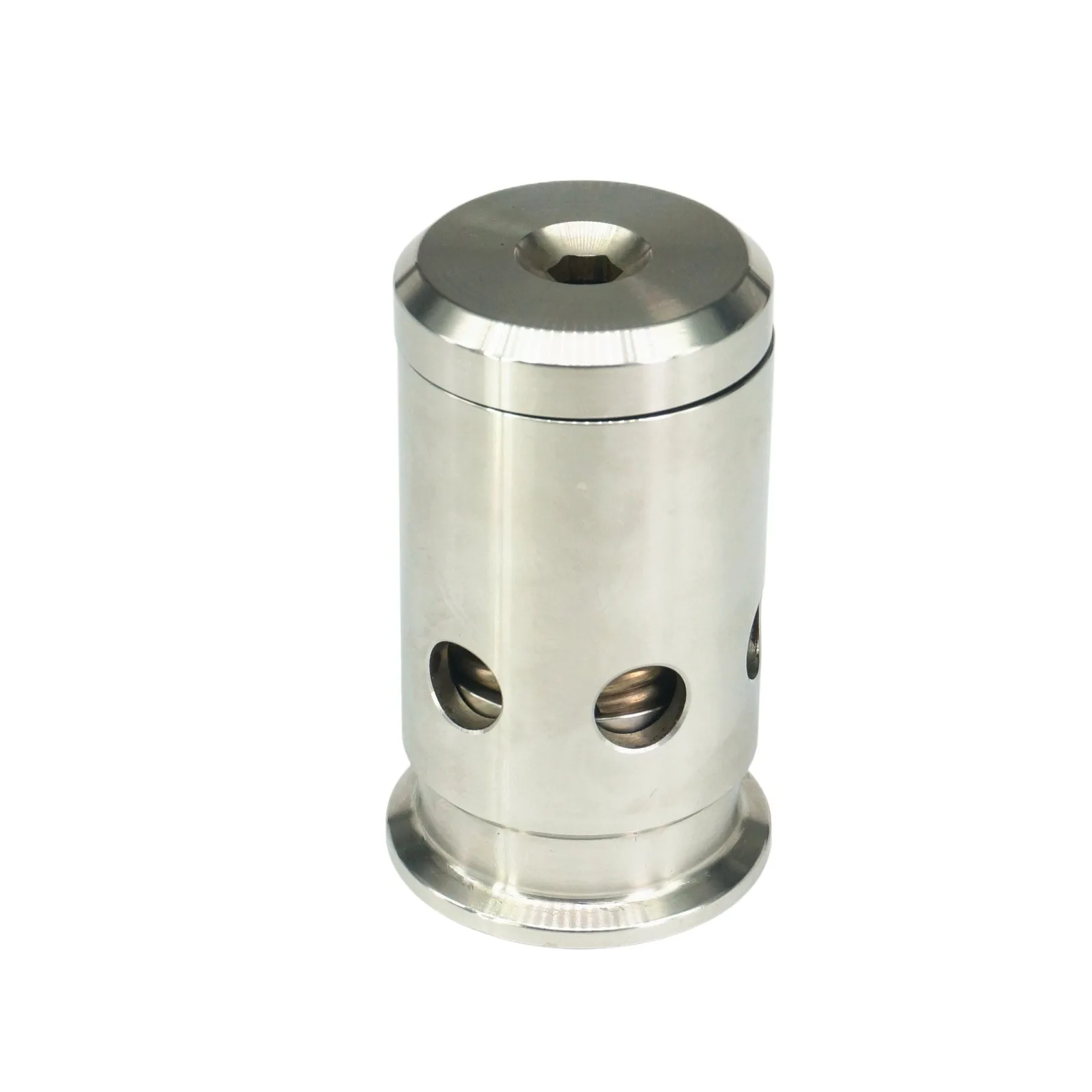 Tri Clamp 1.5" 2" Ferrule OD 50.5/64mm 0-1/1.8/2/3 Bar Adjustable 304 Stainless Steel Pressure Relief Breaker Vacuum Valve