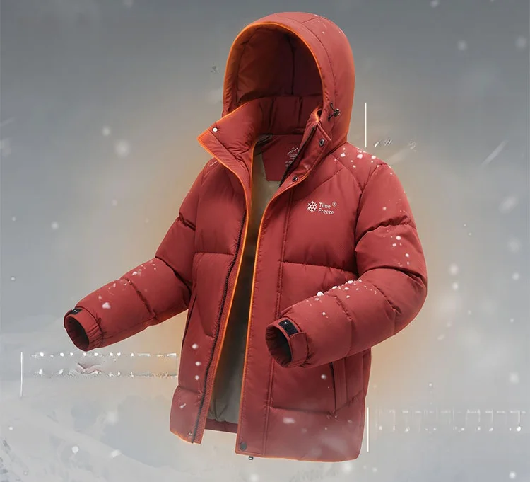 New Windproof Thickening Men Tops Outdoors Loose Versatile Comfort Keep Warm Coats Winter Fashion Casual Solid Hooded Parka Men