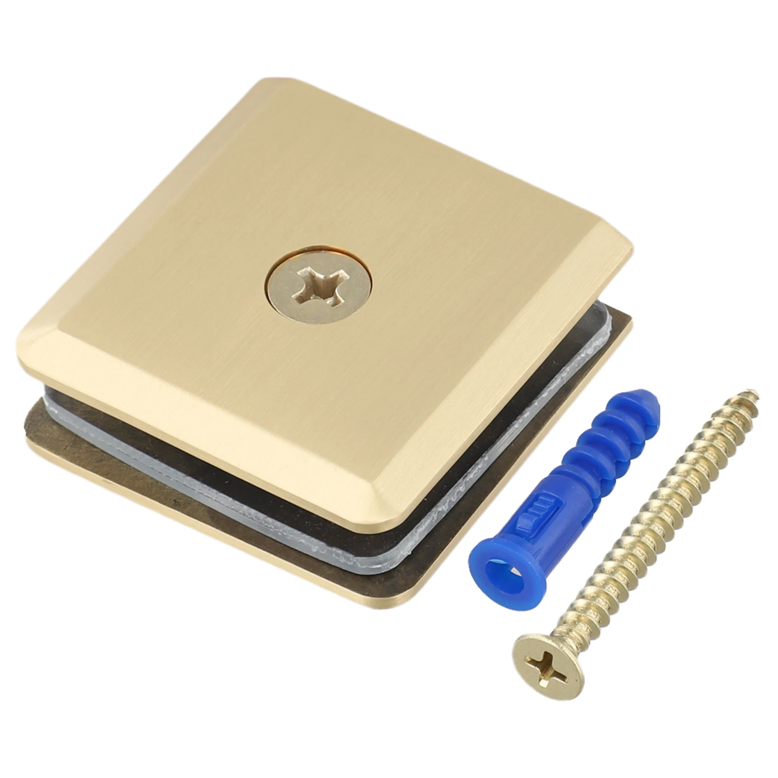 Bathroom Glass Installation Brass Glass Clamp Brass Glass Clamp For Installation Load-bearing Capacity Quick Installation