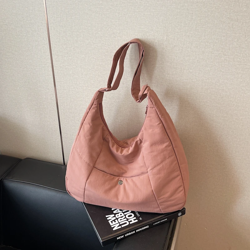 

Solid Colors Shoulder Bags Nylon Large Capacity Versatile 2025 Hot Sale Bags for Women New Commuting Women's Crossbody Bags