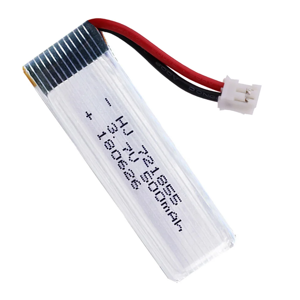 Lipo Battery 1S 3.7V 3.8V 500mAh 721855 30C 1S PH2.0 Plug with charger for Indoor Racing Drone Toys 3.7V high quality batteries