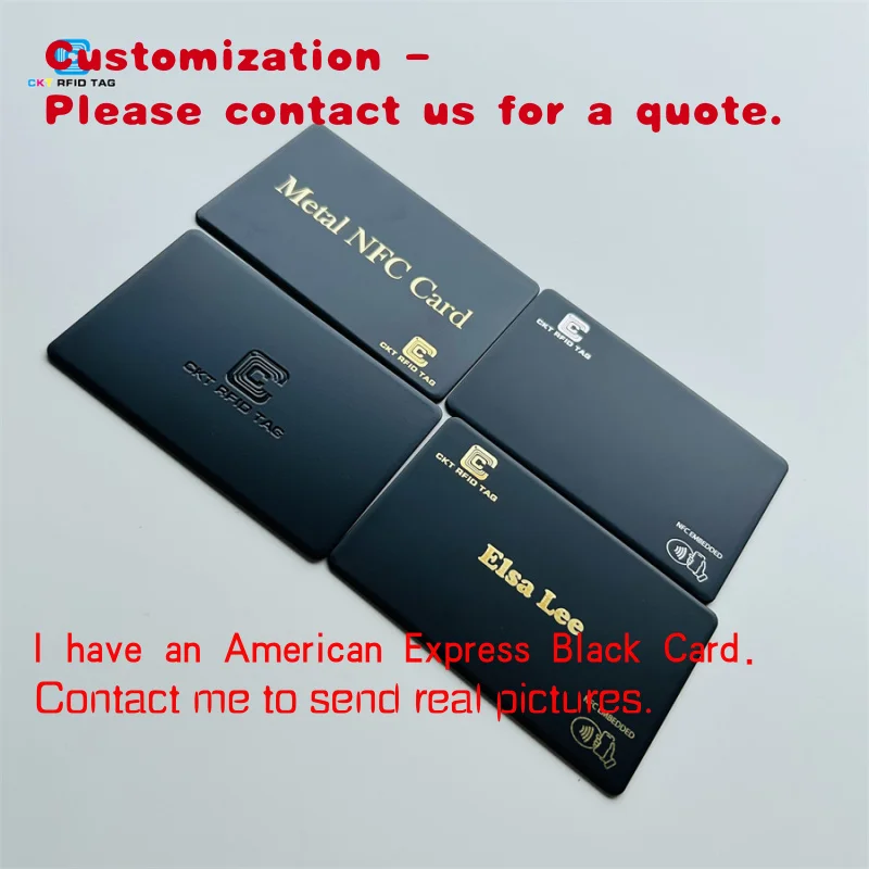

custom.Luxury Stainless Steel NFC Metal Business Card With Engraved Matte Black Digital Business Cards