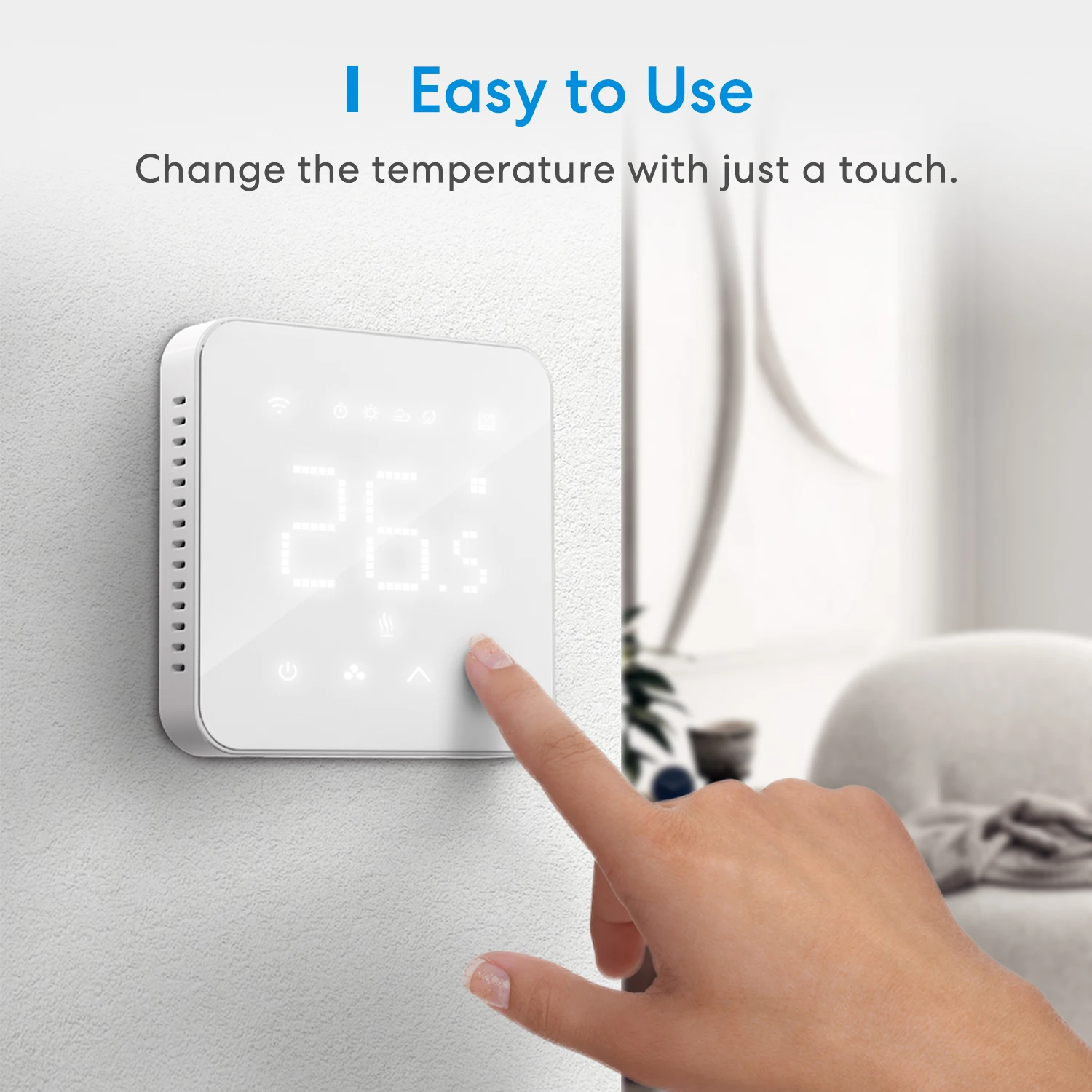 Imagem -02 - Meross-smart Wi-fi Termostato para Água e Gás Sistema de Caldeira Temperatura Controle Remoto Aquecimento Inteligente Funciona com Homekit Alexa