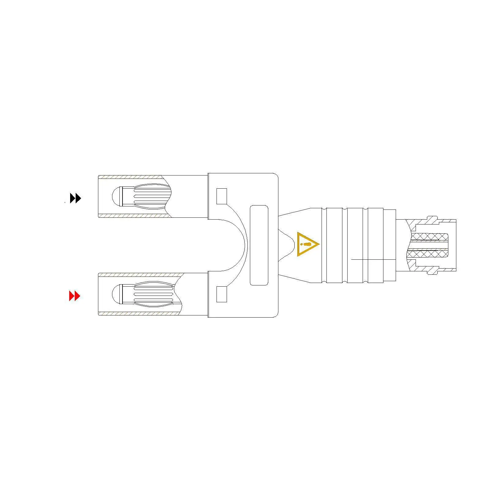 BNC Female Plug to Two Banana Jack Socket Adapter Binding Post Converter for Oscilloscope Probes Testing
