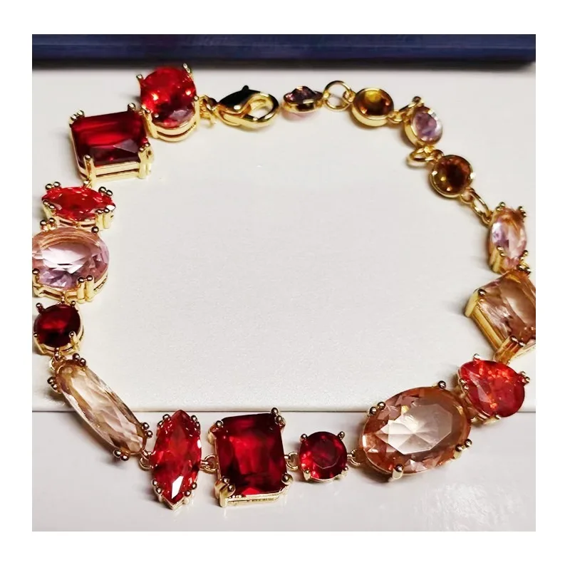 

New Shijia Warm Color Flowing Color Irregular Bracelet Fresh and Charming Color Candy Water Drop Bracelet Women