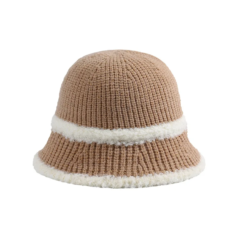 COKK Bucket Hat Women Winter Autumn Fisherman Cap Cold-proof Knitted Winter Hat Female Keep Warm New Hats For Women Bonnet