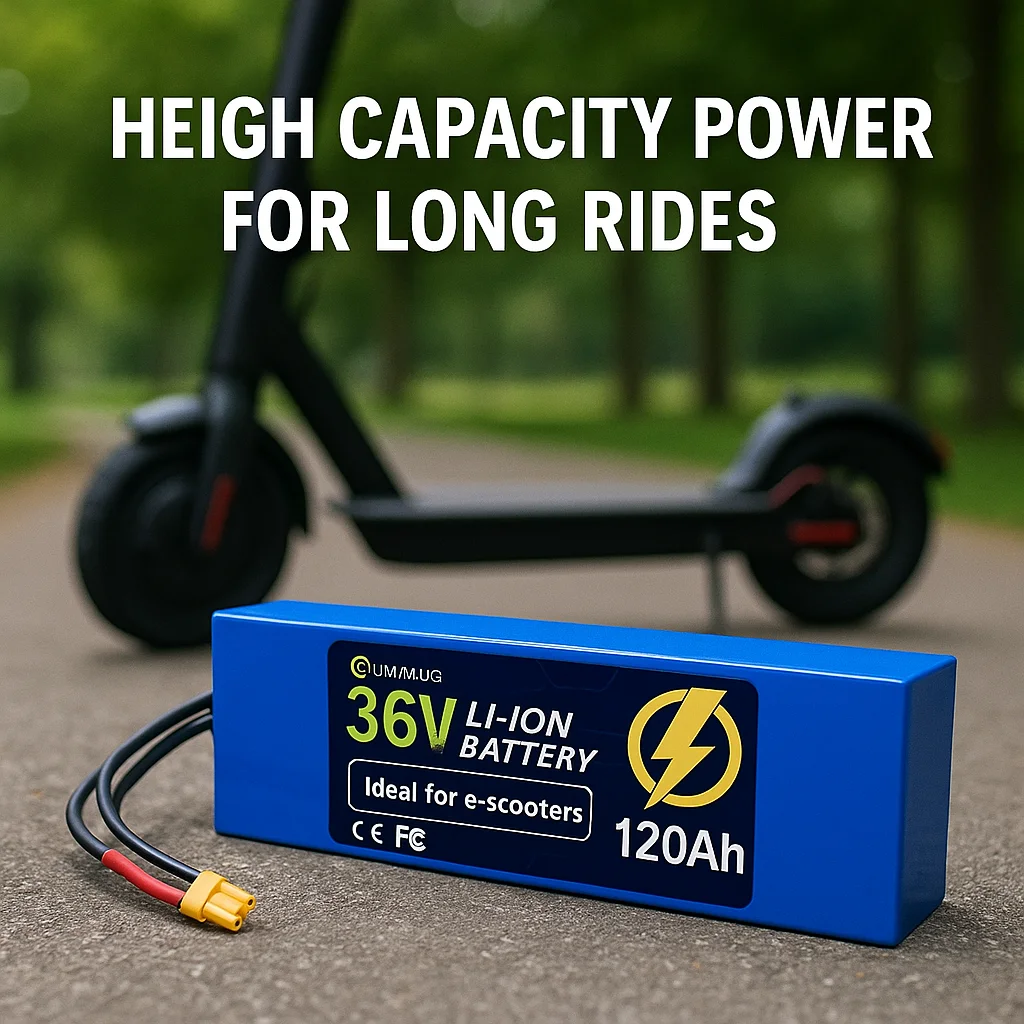 

36V 120Ah 18650 Lithium Battery Pack 10S3P for M365 Electric Scooter, High Capacity Rechargeable E-Scooter Battery withCharger