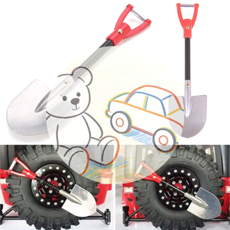 

♥1Pc RC Crawler 1:10 Accessories Metal Shovel For RC SCX10 D90 Crawler Car Tools