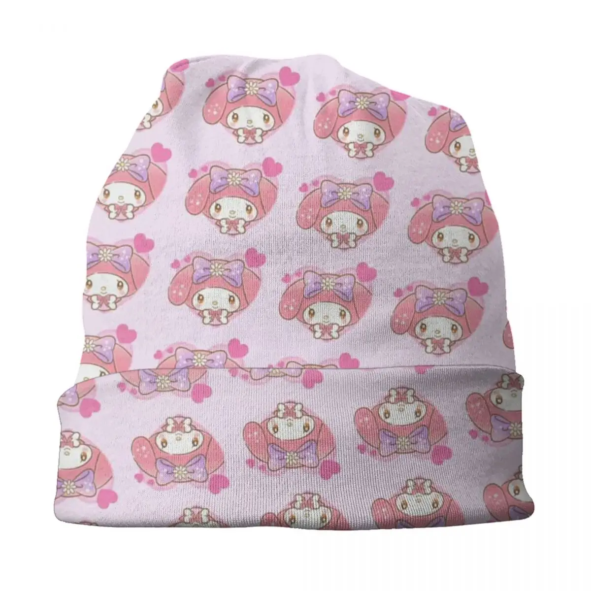 الرسوم المتحركة المخصصة ميلودي بونيه القبعات الشارع متماسكة قبعة للرجال النساء شتاء دافئ Skullies Beanies قبعات