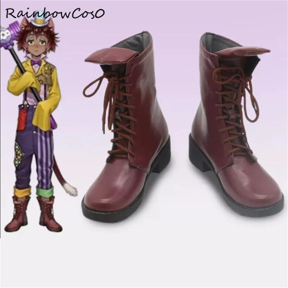 Gidel Twisted-Wonderland Cosplay Shoes Boots Game Anime Halloween RainbowCos0 W4195