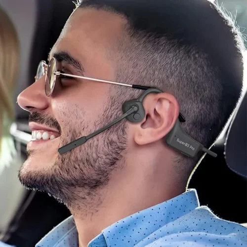 Imagen 1 del producto Auriculares inalámbricos con Bluetooth, cascos de conducción ósea, carga rápida, deportivos, para videojuegos, con micrófono Dual CVC8.0 con cancelación de ruido