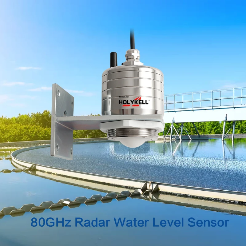 Holykell 80g Liquid Radar Level Transmitter Non Contact Radar Water Distance Level Sensor