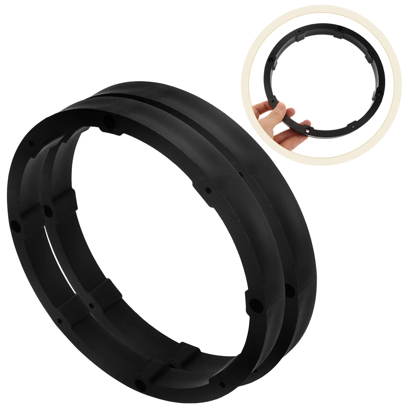 

2Pcs Car Speaker Ring Thickened Spacer Flat Mounting Replacement Adapter for Audio Sound Insulation Quality Car Accessories