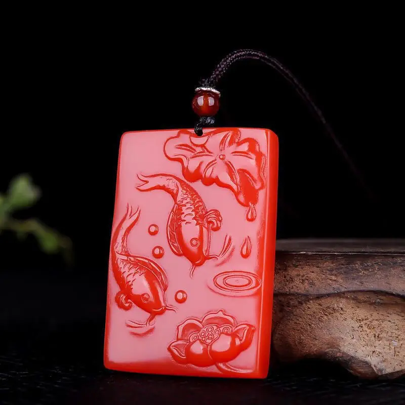 

Изысканный модный кулон в виде лотоса и карпа, ожерелье, ювелирные изделия, новый модный стиль