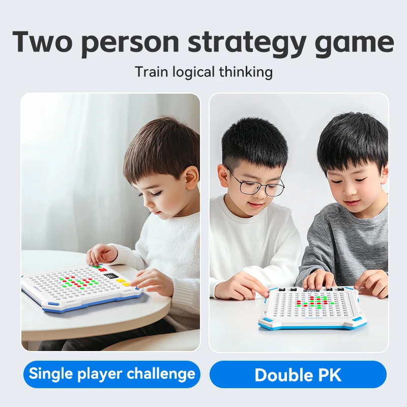 Multifunction Smart Board Game 14 in 1 Electronic Chess Backgammon Go Tic-Tac-Toe Whack-a-Mole Gomoku For Kids Family Tabletop view 2
