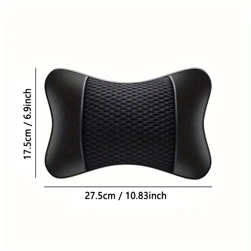 1/2pcs Car Universal Seat Headrest Double Side Pu Leather Neck Head Support Protector Cushion Auto Travel Accessories