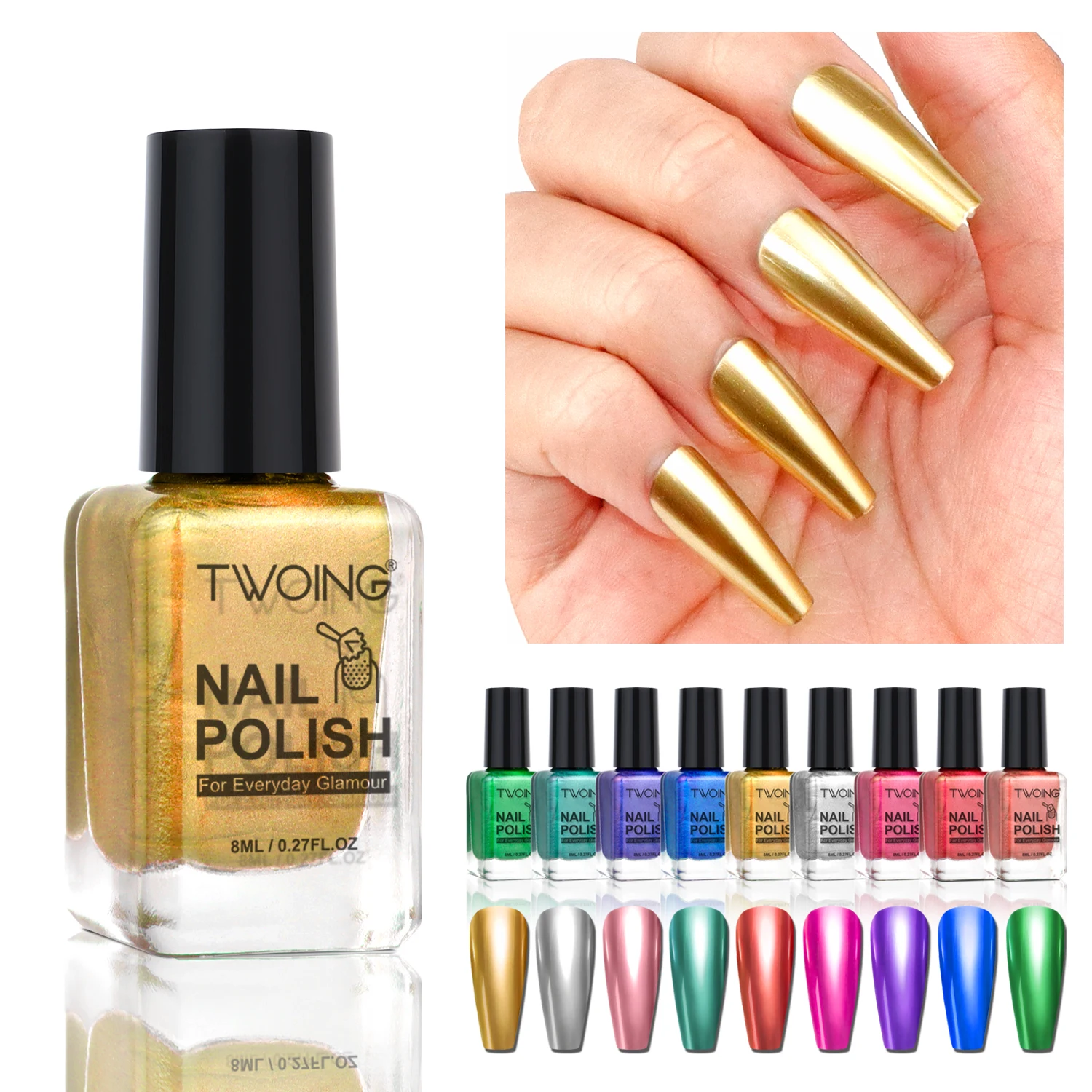8Ml Metallic Nail P… - image