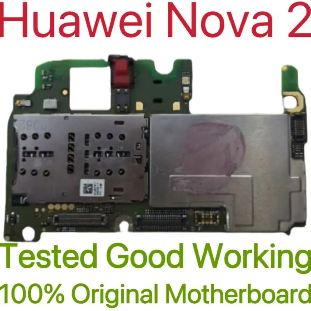 Global Version Original Unlocked Motherboard for Huawei Nova 2 Tested Circuit Plate Main Logic Board for Huawei Nova 2