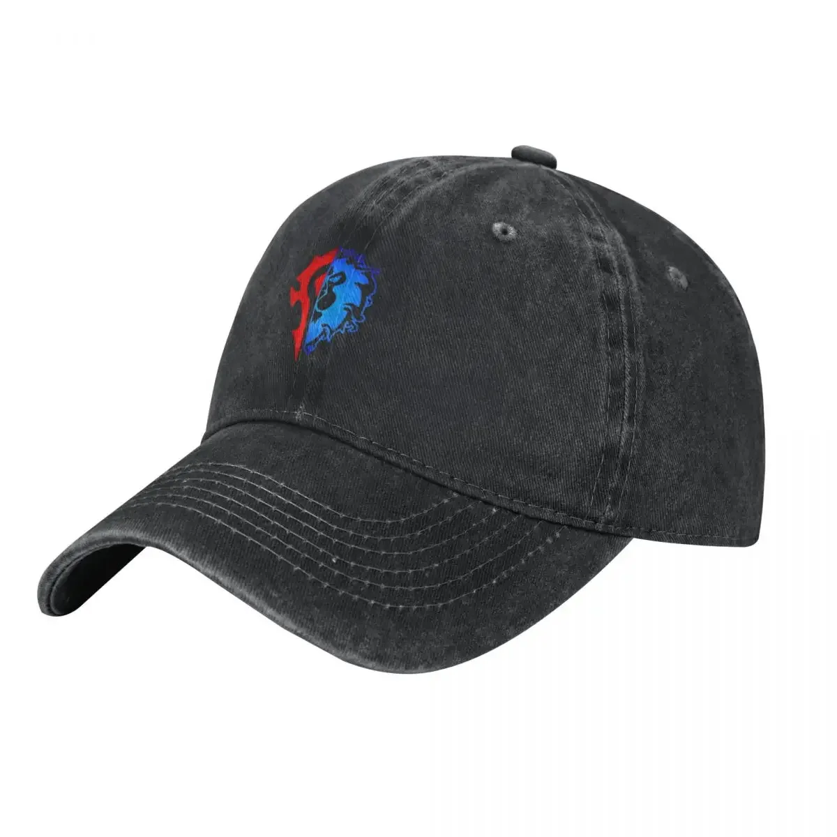 7619 Combined Alliance-Horde logo from the game World of warcraft - WoW- Baseball Cap Military Cap Man Hats Woman Men's