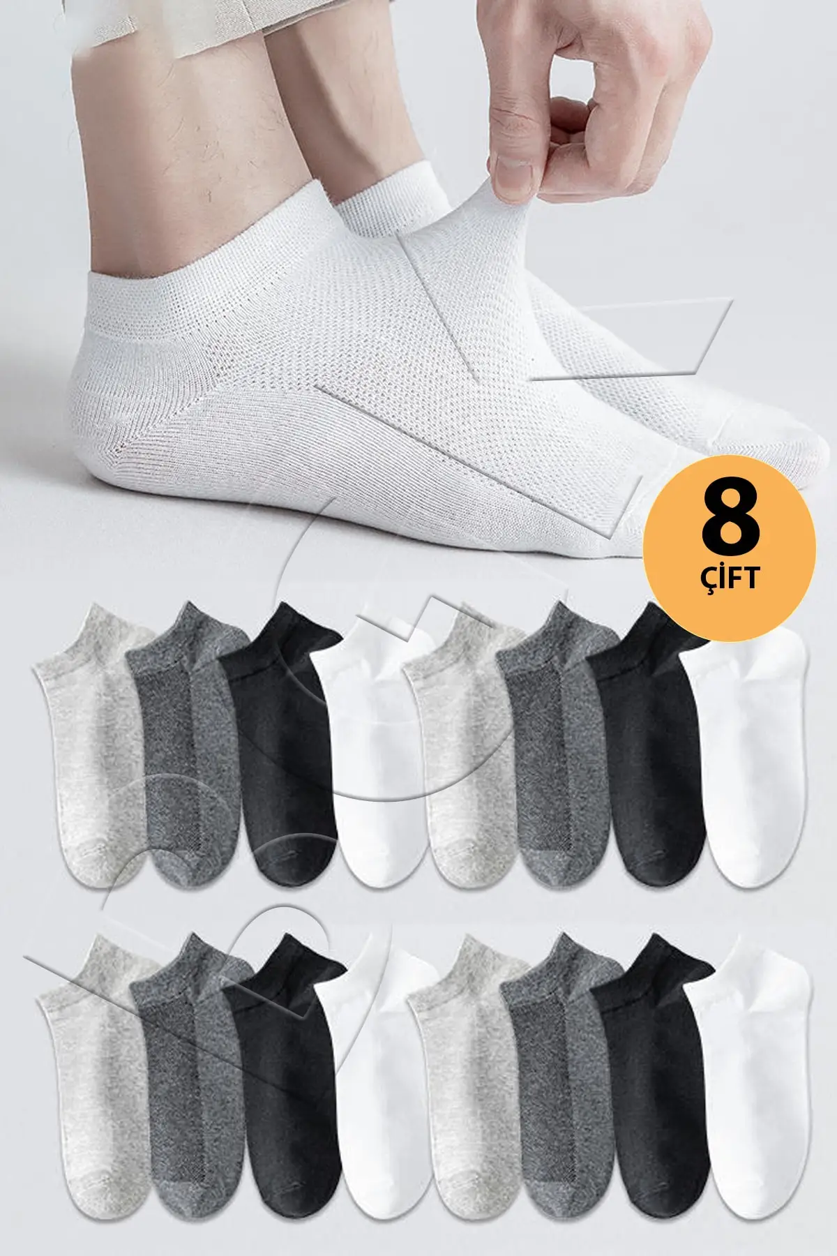 8 Pairs Cotton Trousers Socks Unisex Ankle Socks Fashion New Cute Socks Breathable Summer Socks