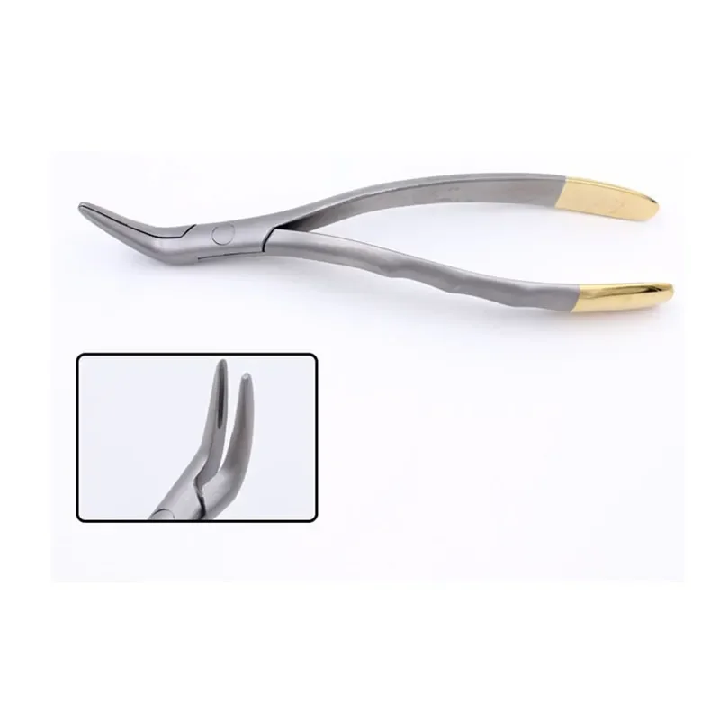 3Pcs/set Dental Residual Root Tweezers Tooth Extraction Forceps Curved Maxillary Mandibular Teeth Universal Pliers Dentist Tools