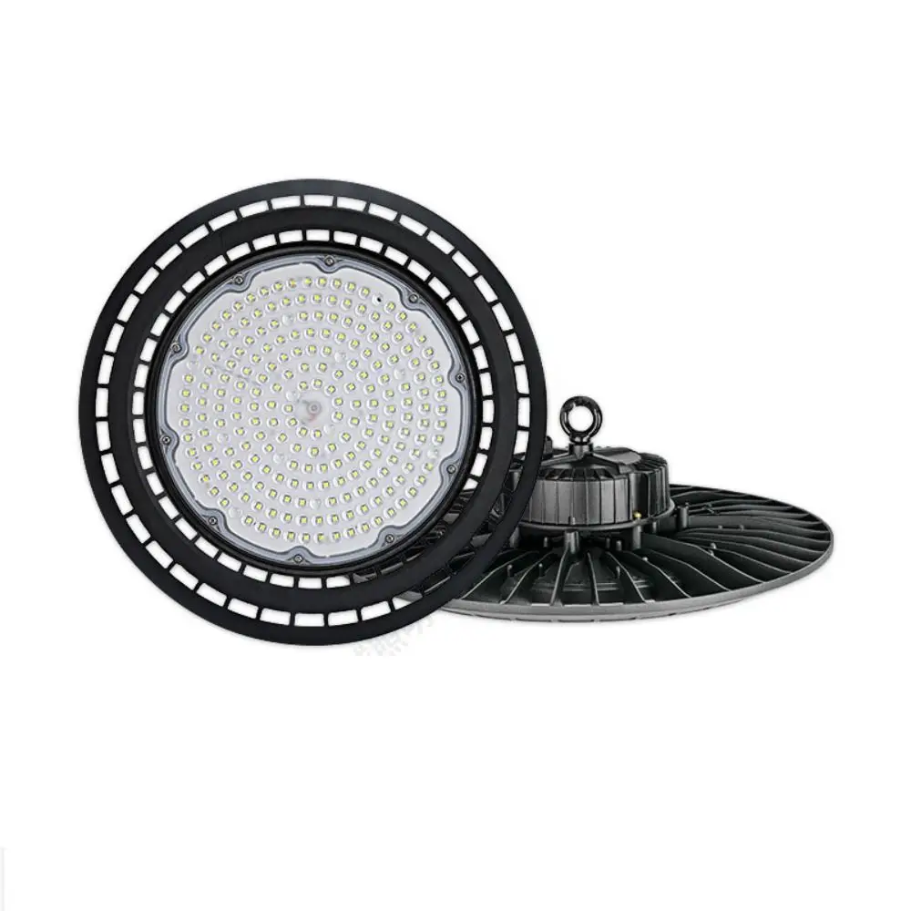 Luz LED de alta bahía UFO de 1000W/150W/200W IP65, resistente al agua, larga vida útil, luz LED Industrial UFO, aleta de aluminio fundida a presión