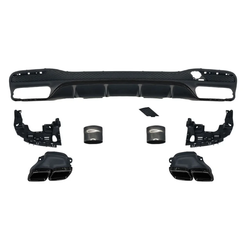 

Car Body Kits Rear Bumper Rear Diffuser With Exhaust Pipe for GLE Class W166 Upgrade to GLE63 2016-2019