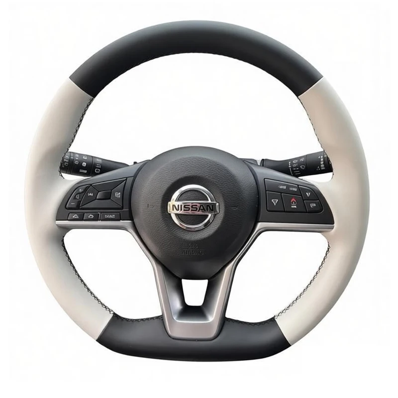 

Кожаные чехлы на руль для Nissan Sylphy ‌ SENTRA Qashqai Teana 2020-2025 Kicks X-trail 2017-2021 March LEAF