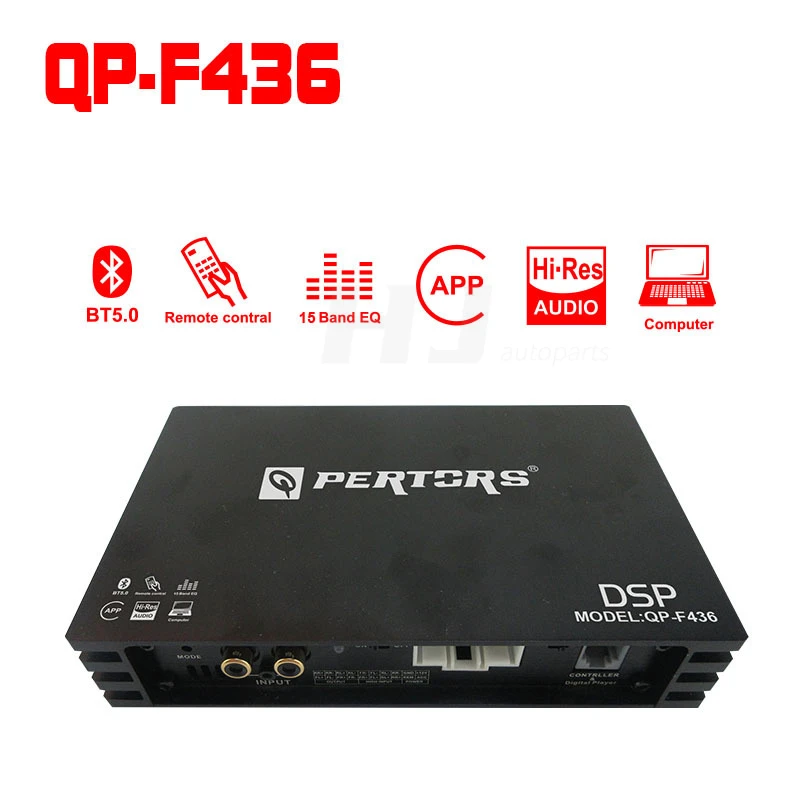 1pcs Car Dsp 15 Segment Eq Sound Processor 4 Channel Amplifier 4*35w 8 Channels Digital Sound Processors 15 Brand Eq Adjust