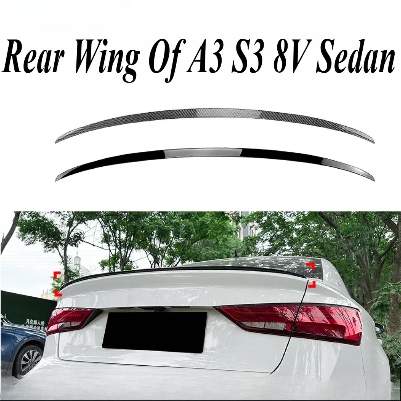 

For Audi A3 S3 8V Sedan 2014-20 OE Style High Quality Roof Rear Spoiler Wing Direct Fit Exterior Styling Upgrade Body Kit Parts