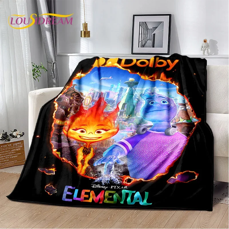 Cartoon 29 Style Elemental Magic Soft Flannel Blanket for Bed Bedroom Sofa Picnic,Throw Blanket for Outdoors Leisure Gift Kids