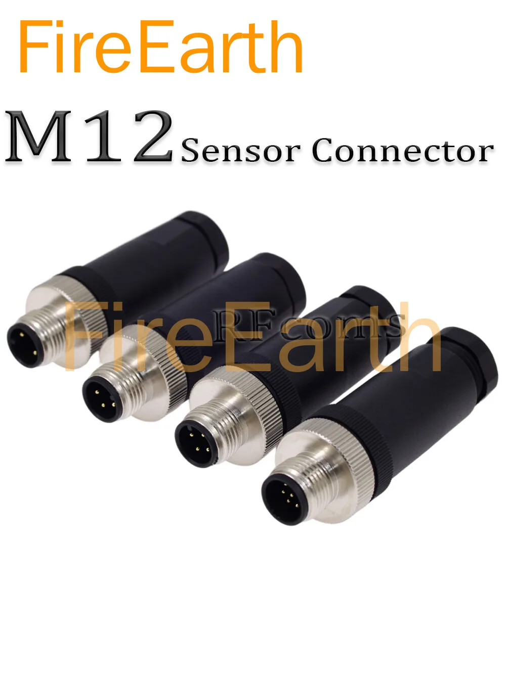

M12 Connector 2 3 4 5 8 Pin Sensor Adapters Male/Female Straight Waterproof PG7/PG9 Plug