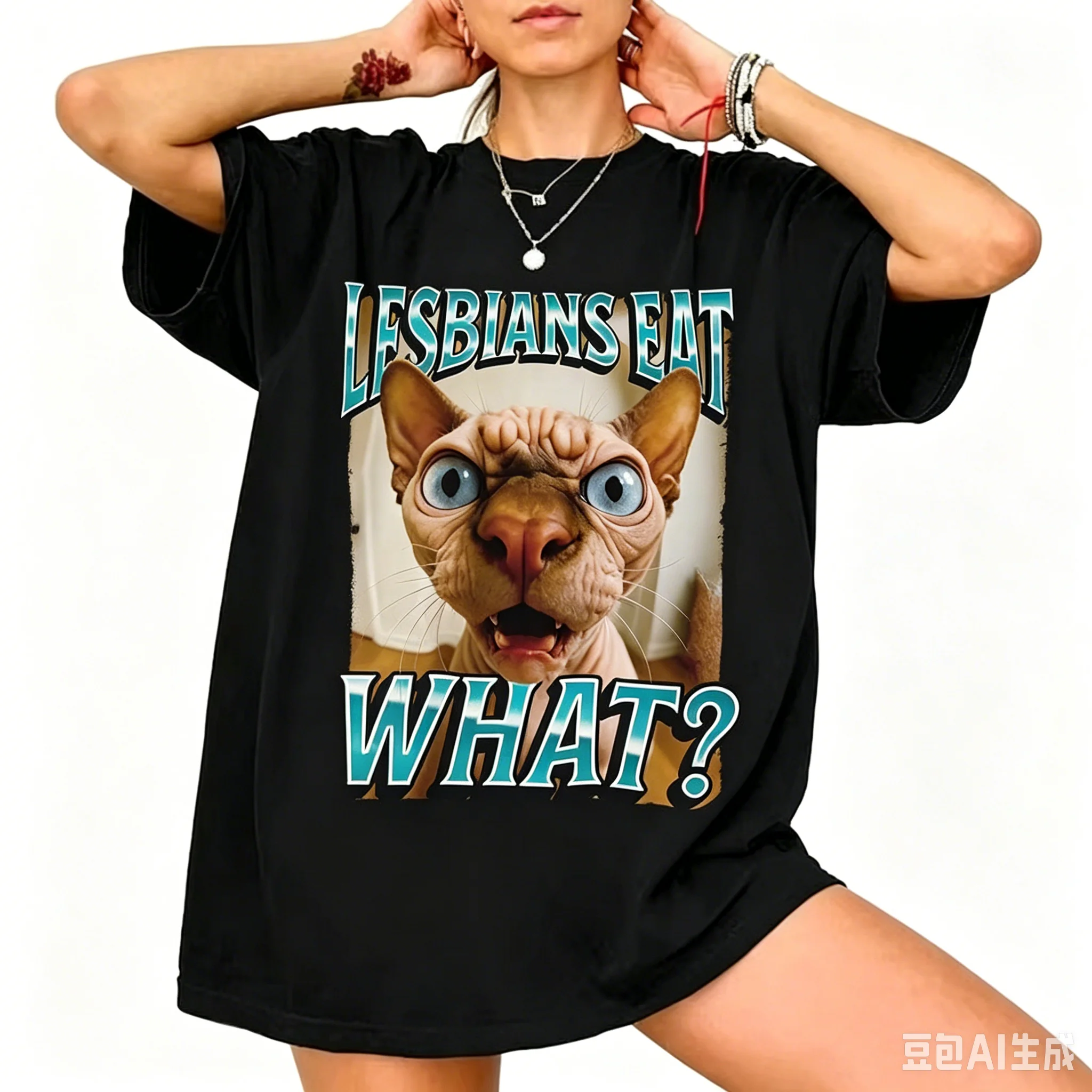 Your Feet Funny Offensive Cat Meme Bootleg for Women T-Shirt Let Me See Your Feet Funny Y2k Printed Casual Women Clothing