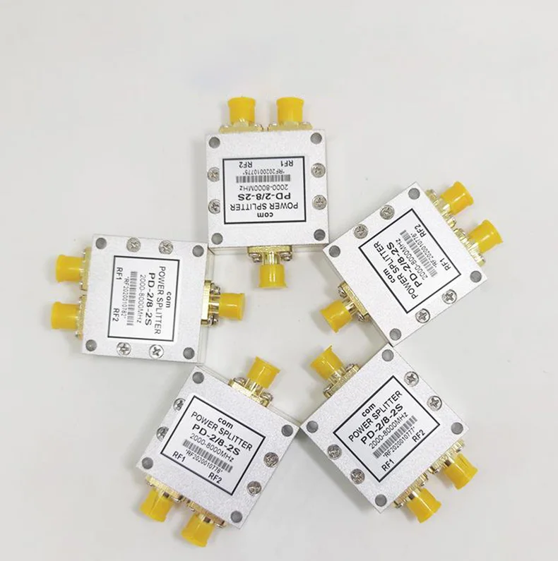 SMA power splitter one in two, 2.4 / 5.8G power splitter / 2-8Gwifi RF power splitter, passive microstrip