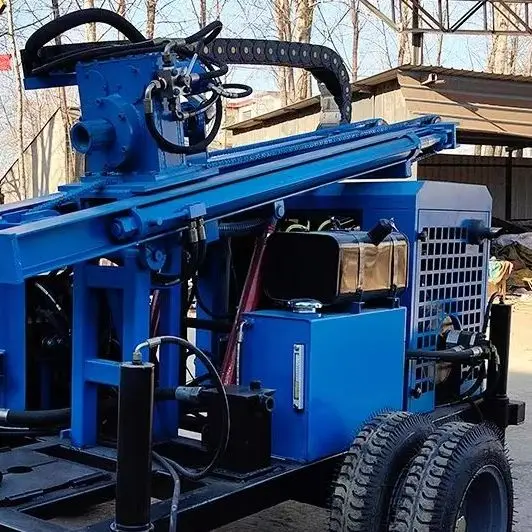 Customized 300m Water Well Drilling Rig Diesel Hydraulic Crawler Driller for Farm Domestic Water Use