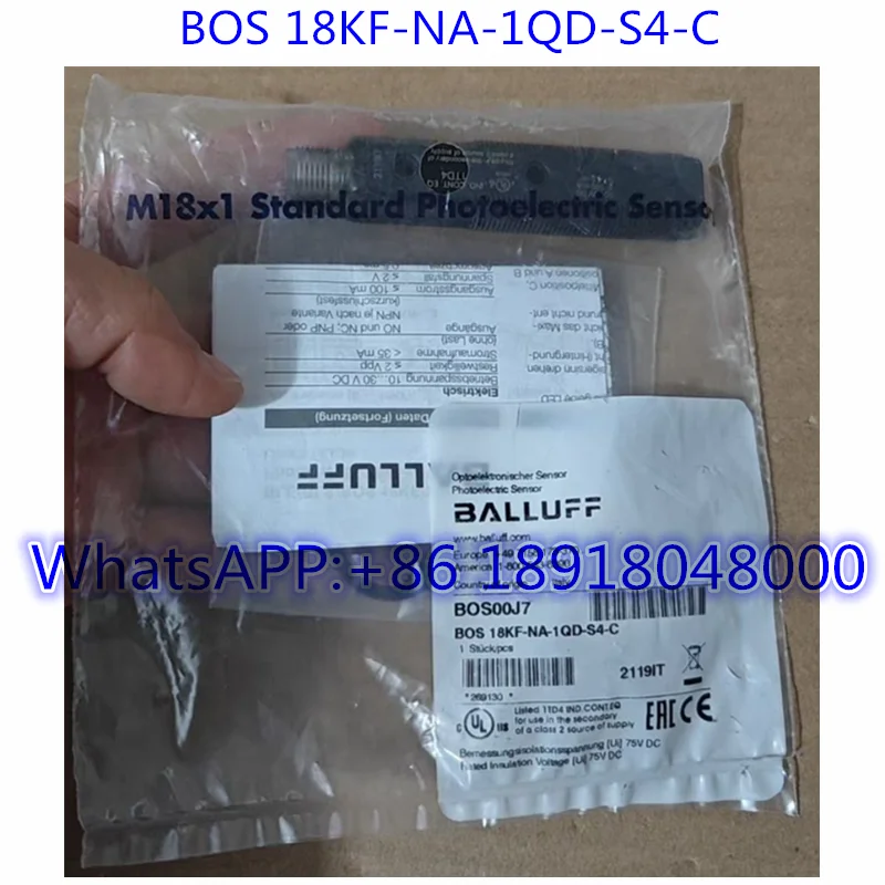 

Brand New BOS 18KF-NA-1QD-S4-C Photoelectric Sensor BOS00J7 Fast Shipping