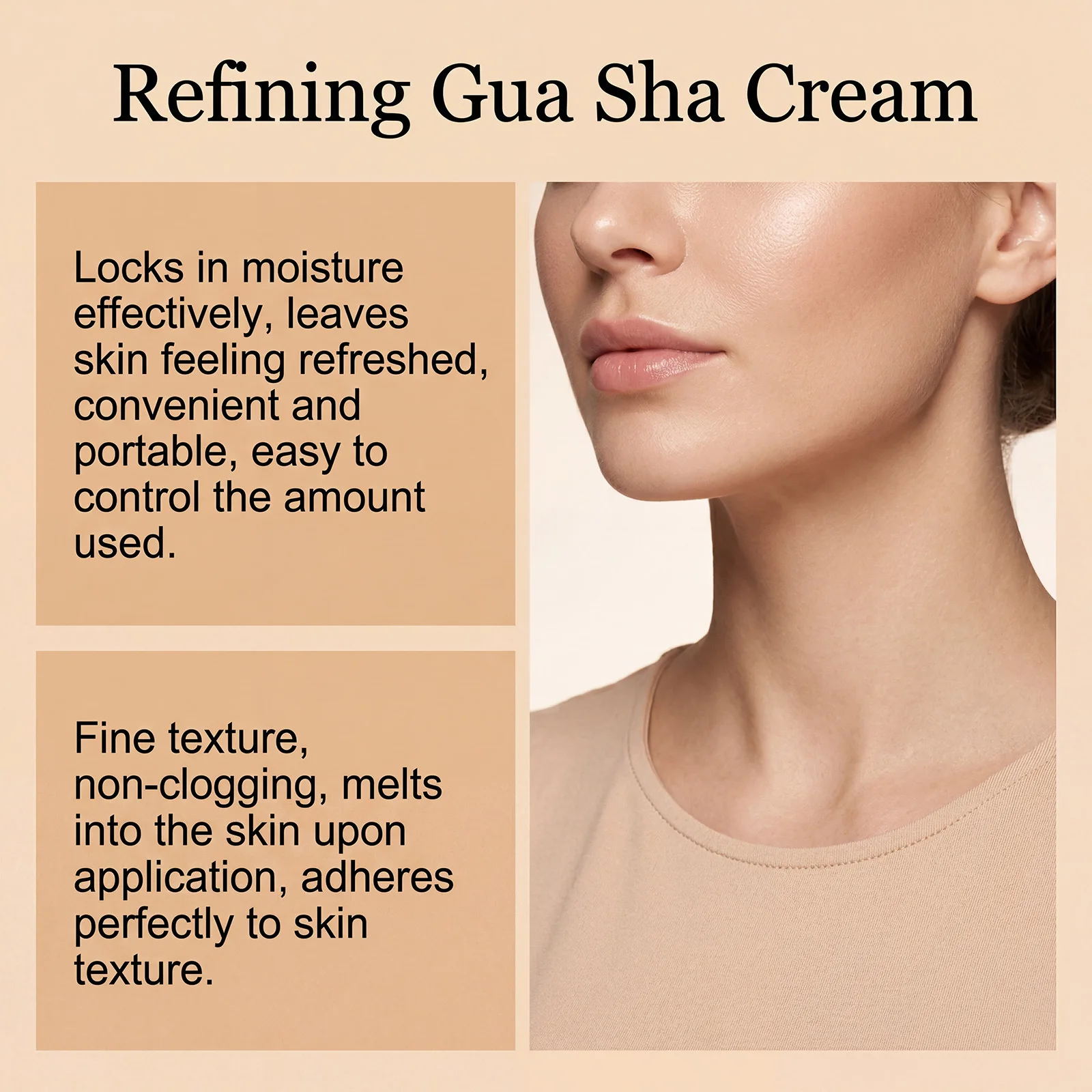 Firming Face Cream Scraper Massager Lifting Skin Contour Reduce Sagging Skins Face Cheek Neck Skin Care Retinol Collagen Creams