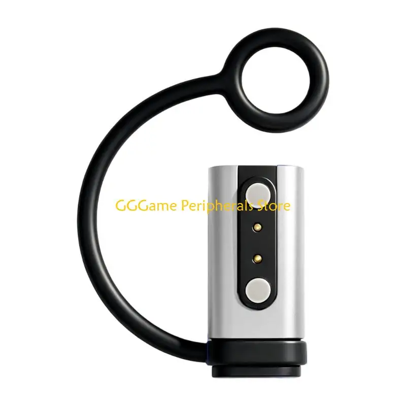 U55B Small Watch Charging Head for 2-Pin Devices, USB Input and Hanging Lanyard for Backup Power Carry Use