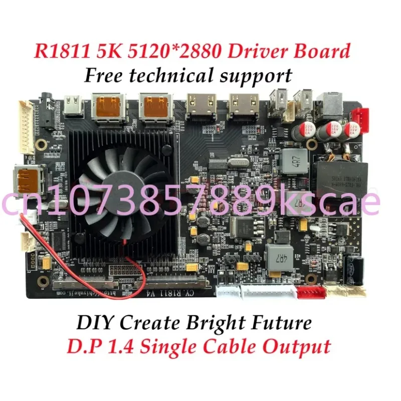 

DIY 5K Universal R1811 V.4 Driver Board USB-C Freesync EDP DP1.4 Compatible for iMac LM270QQ1 LM270QQ2 Screen External Monitor