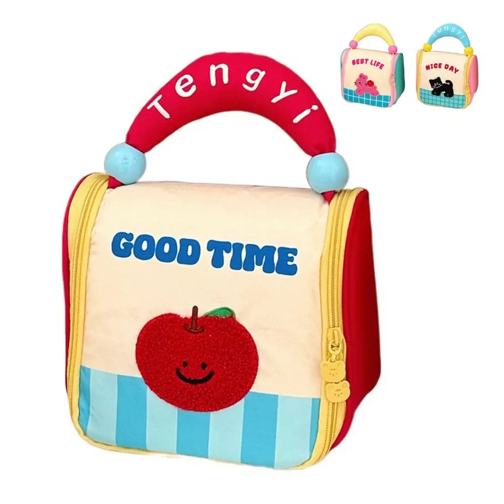 

New Contrast Color Makeup Bag Handheld Portable Cosmetics Storage Bag Multifunctional Large Capacity Cosmetic Pouch Travel