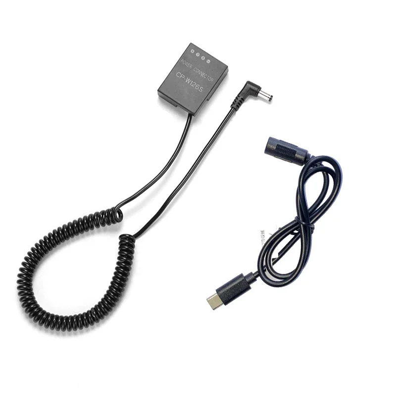 نوع USB C الدمية بطارية DC محول تيار متردد ل فوجي فيلم X-E4 X-E3 X-E2S X-E1 X-A7 X-A5 X-A3 X-A2 X-A10 X100V شاحن الكاميرا
