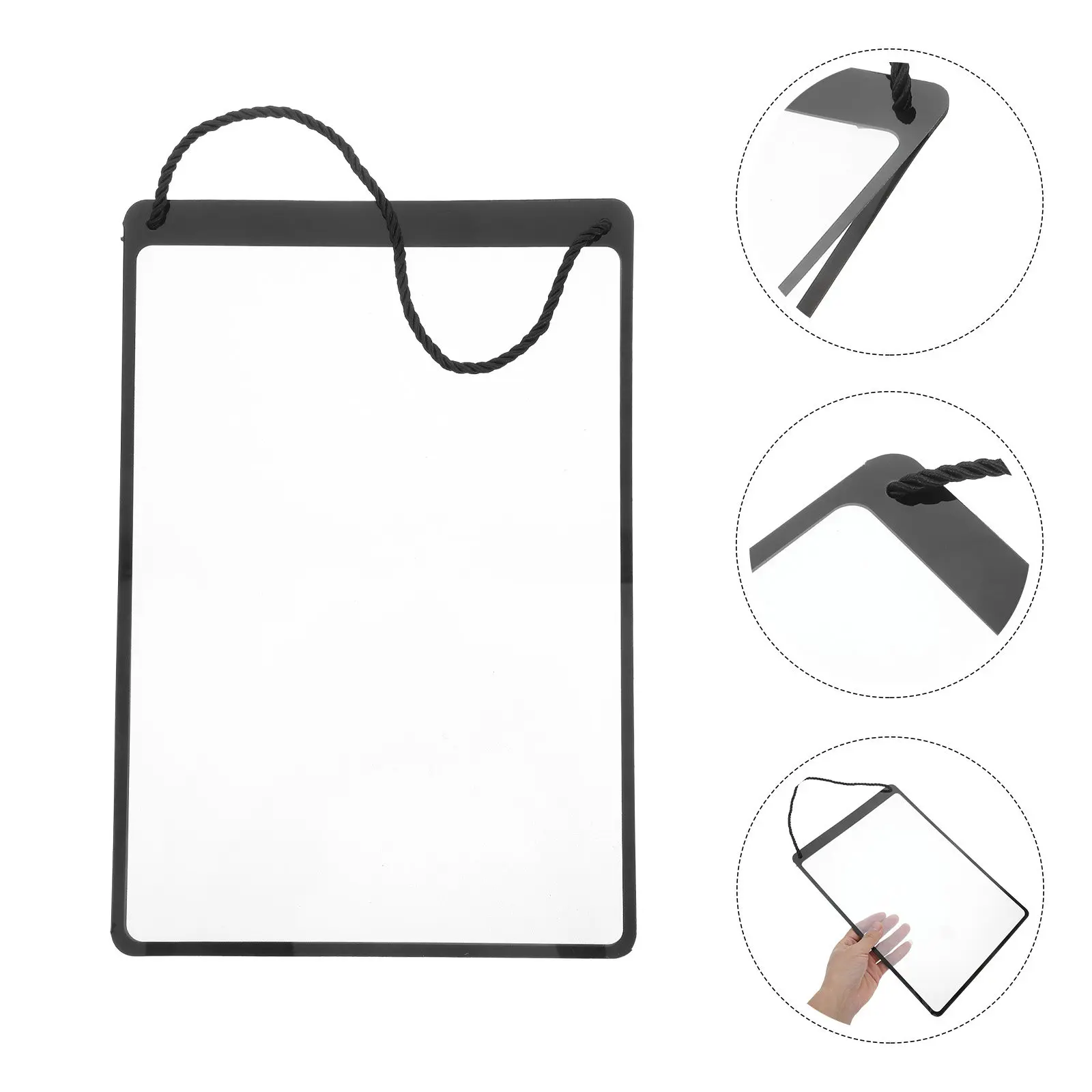 Hanging Clear Plastic Sign Holder A4 Size for Retail Business Store Supermarket Restaurant Exhibition Office Window Display