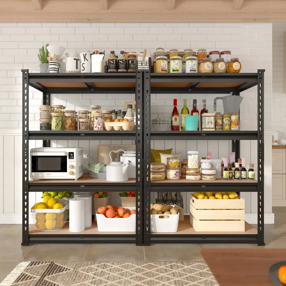 

Garage Shelving Storage Shelf Shelves W Garage Shelving 2000LBS Storage Shelves 4 Tier Adjustable Metal Shelving For Closet Pant